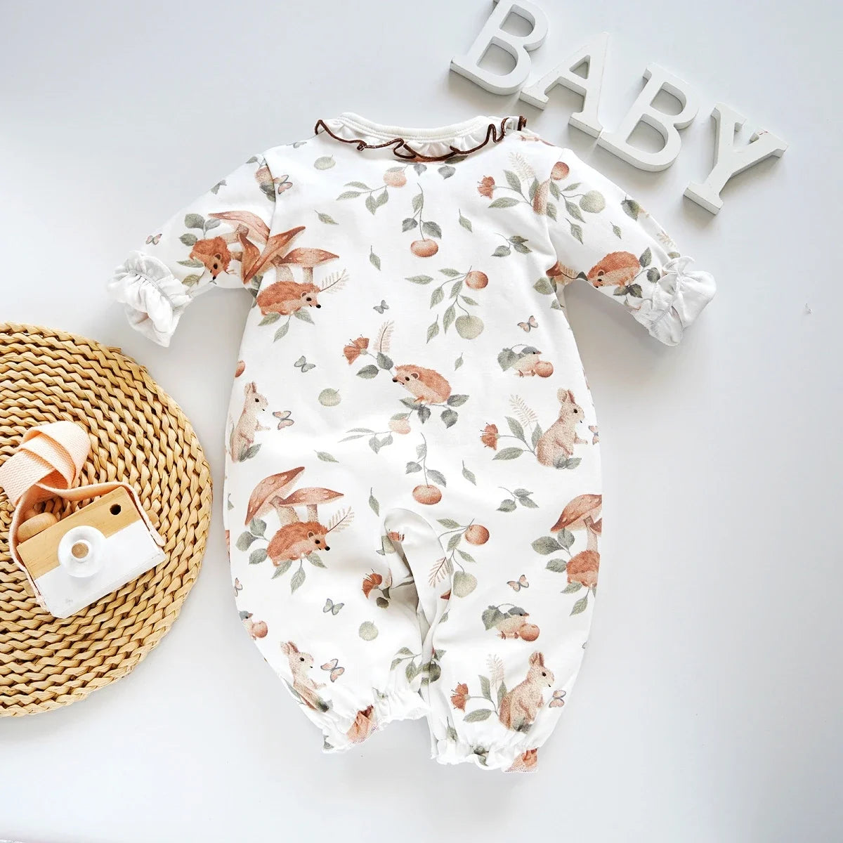 3-12 Month Baby Girl Onesie Print-