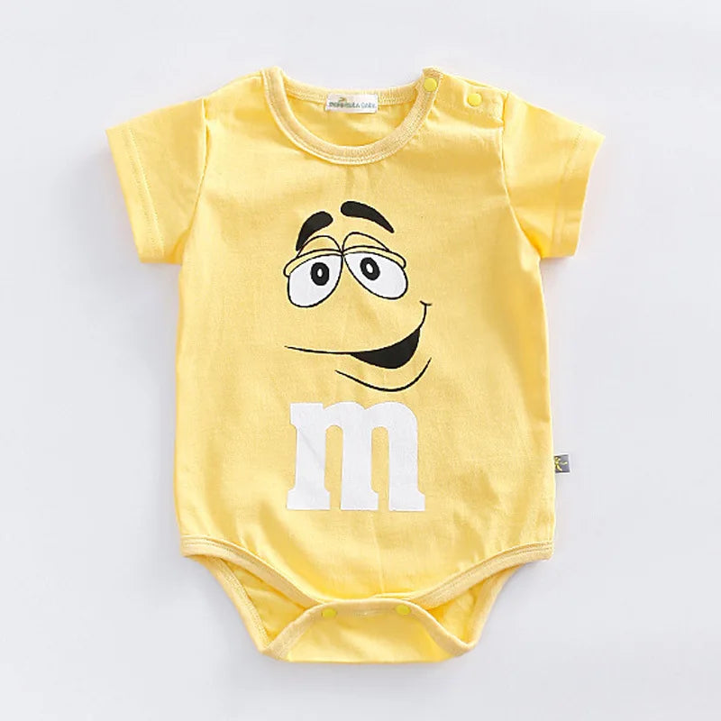 Wonderful Cotton 3-24M Short Sleeve Colorful Onesies