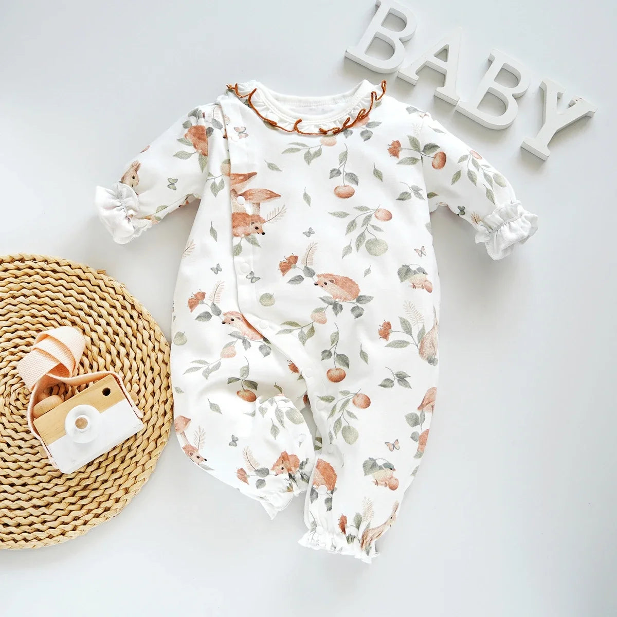 3-12 Month Baby Girl Onesie Print-